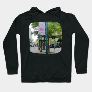 Street Memphis Tennessee skyline blue clouded sky USA city break Hoodie